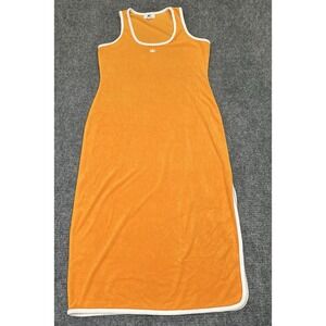 Juicy Couture Medium Women's Towel Terry Midi T-shirt‎ Dress Orange
